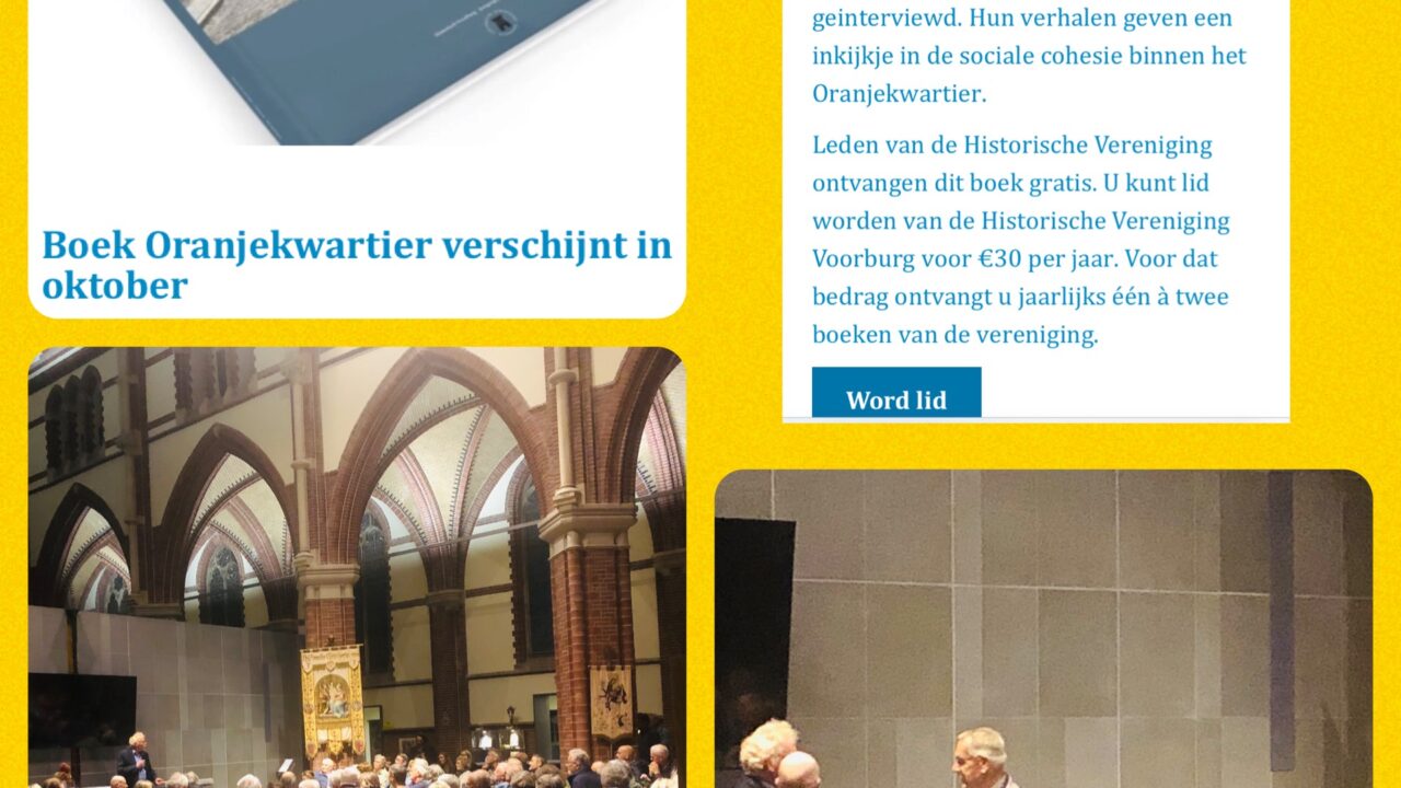 Boekpresentatie Oranjekwartier